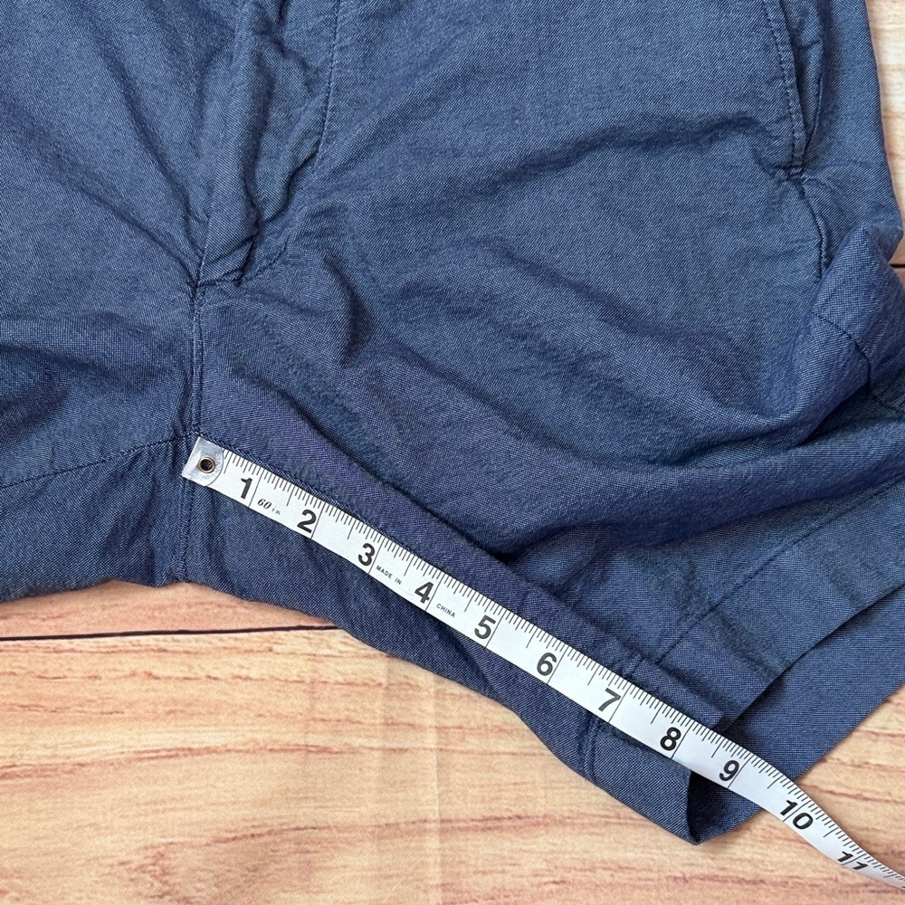 J. Crew Blue Men's Flat Front Shorts - Picture 7 of 8